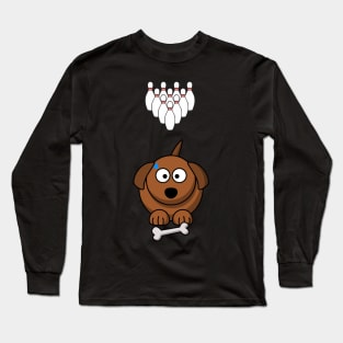 SCARY BOWLS DOG Long Sleeve T-Shirt